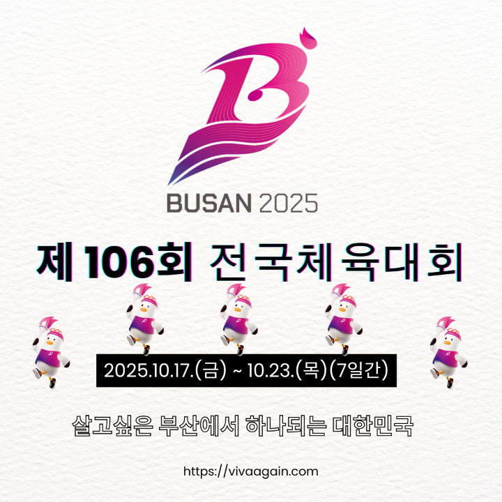 2025 제 106회 부산 전국체육대회 엠블램
