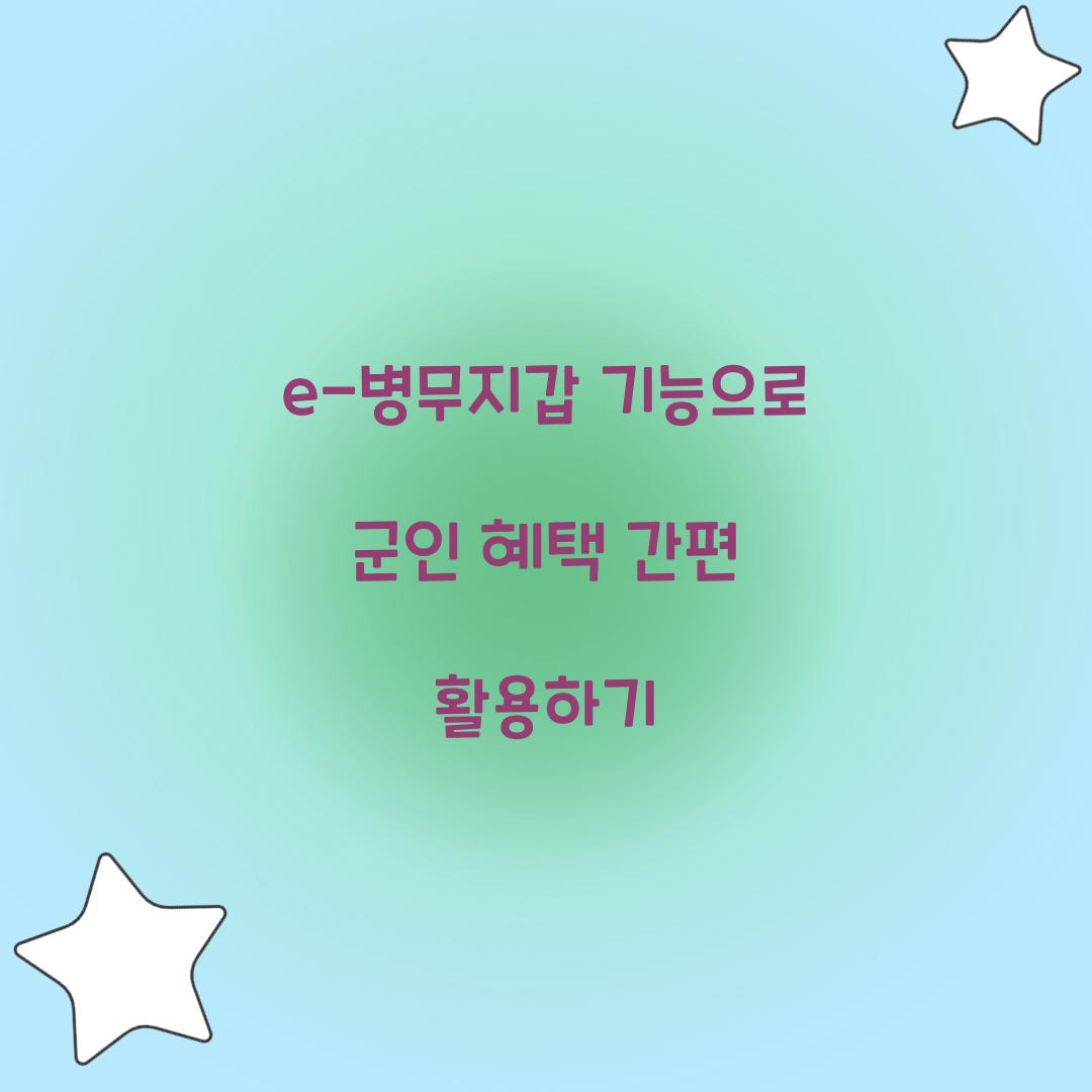 e-병무지갑 기능