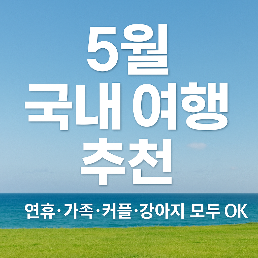 5월 국내여행 관련 사진