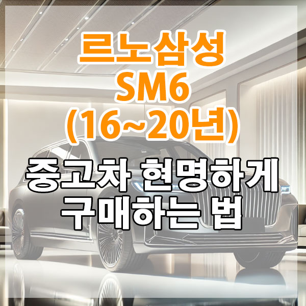 르노삼성 SM6(16~20년) 중고차 현명하게 구매하는 법