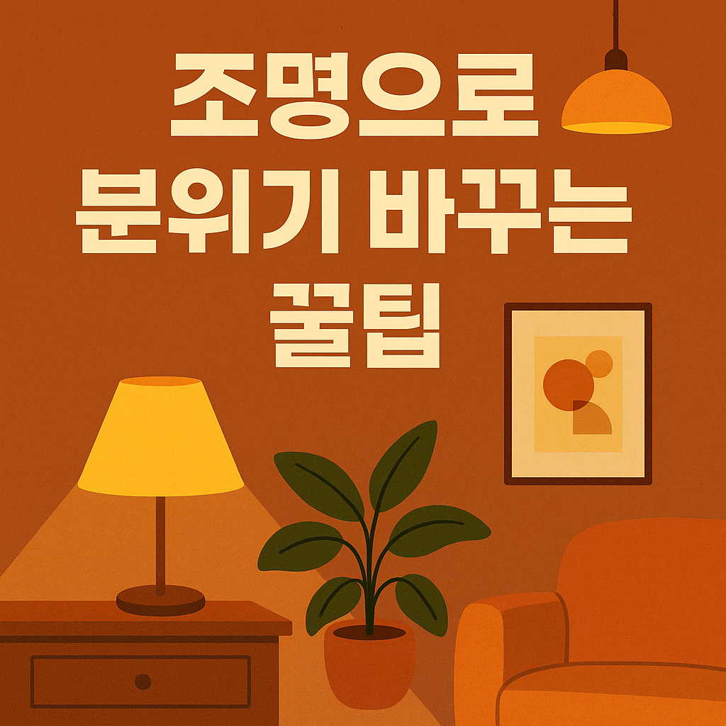 조명으로 분위기 바꾸는 꿀팁