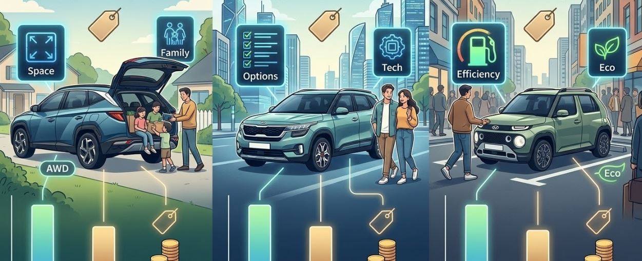 2026 3천만 원대 SUV 추천 TOP3 (가성비, 옵션 구성, 유지비 비교) 이미지