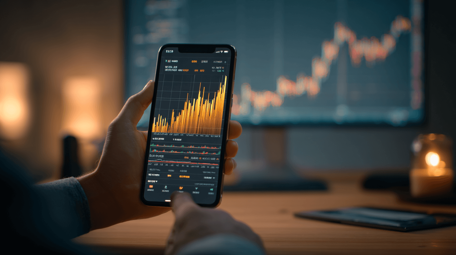 핸드폰-주식-차트-이미지