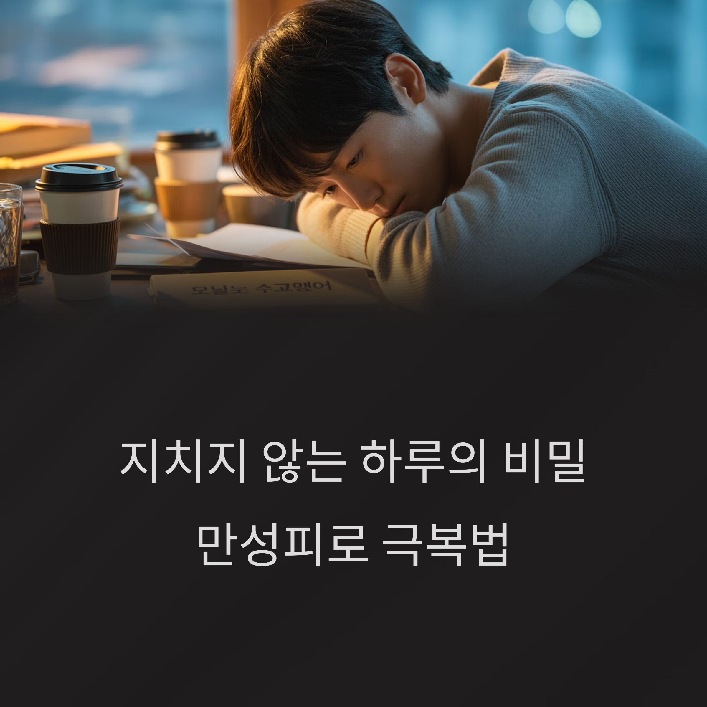 만성피로 극복을 위한 실천 루틴