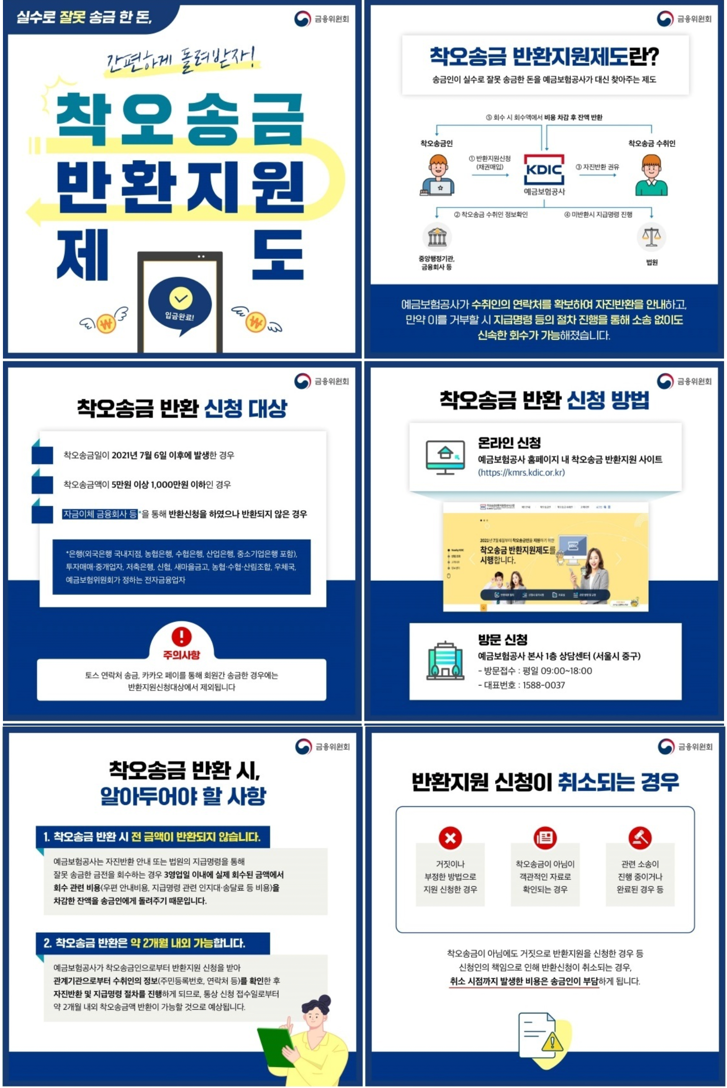 예금보험공사 착오송금 반환제도 설명자료