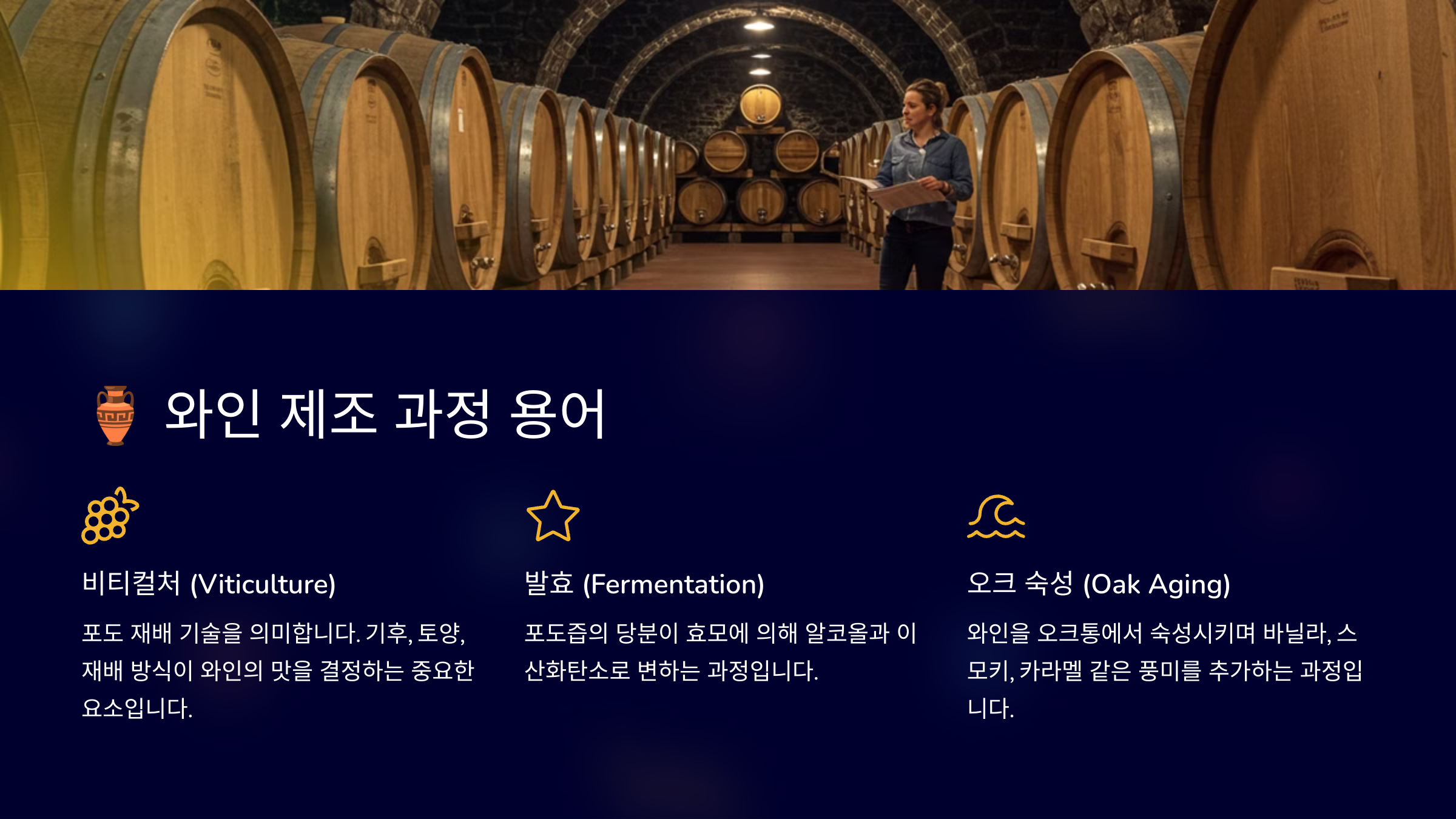 와인 제조 과정 용어