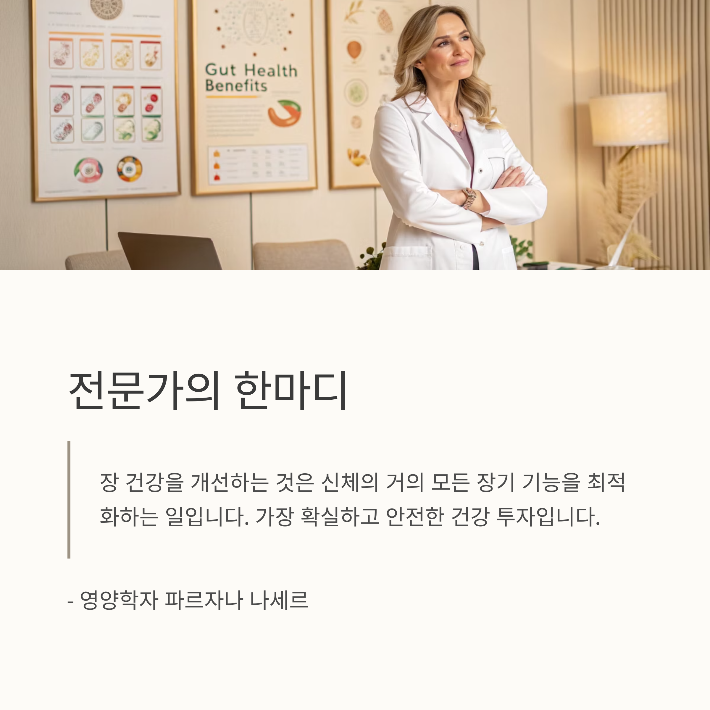 전문가의 한마디
