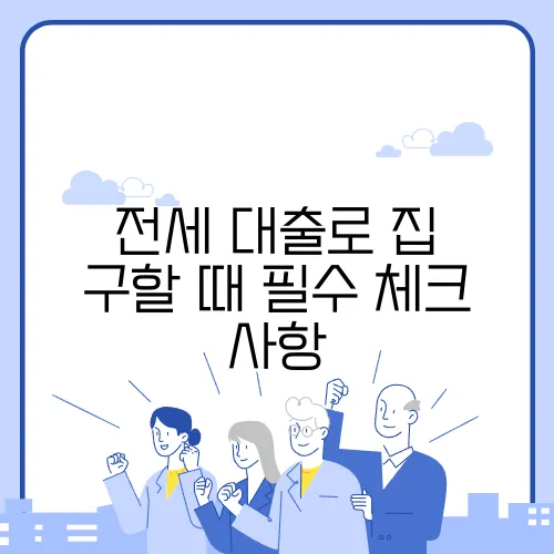 전세 대출로 집 구할 때 필수 체크 사항