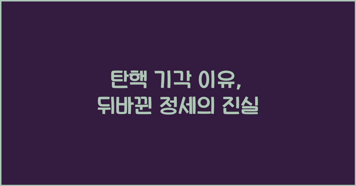 탄핵 기각 이유