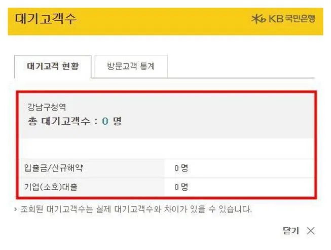 국민은행 점심시간