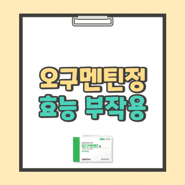 오구멘틴정 부작용 효능 복용법