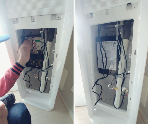 스탠드 에어컨 청소방법 청소주기 간단해요.