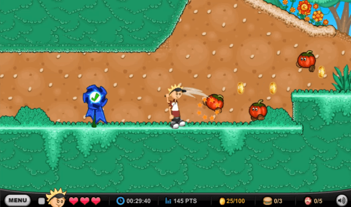 주방-도구를-휘둘러-토마토를-공격하는-화면