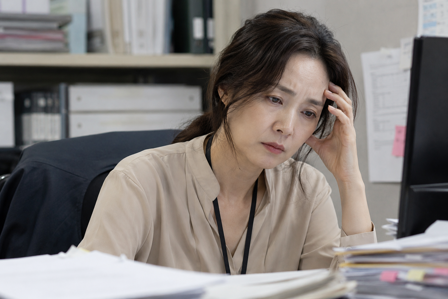 40대 직장여성 만성피로 자궁암 초기증상