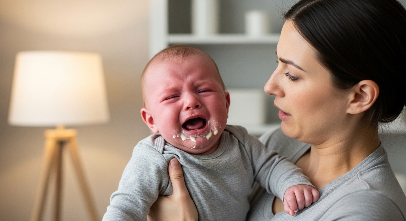 수유 후 아기 토하는 원인