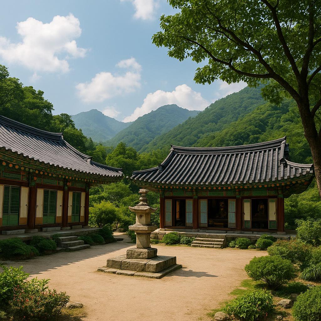 템플스테이 모습 사진