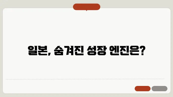 일본 경제 성장의 원동력