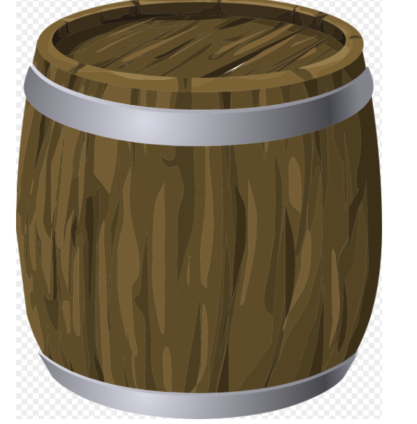 통 목재 포도 수확