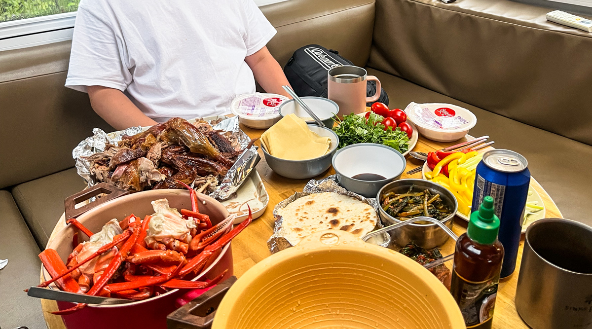 캠핑과 베이징덕