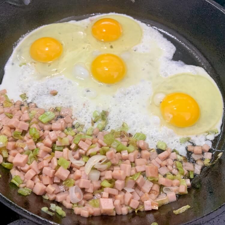 햄-계란-볶음밥