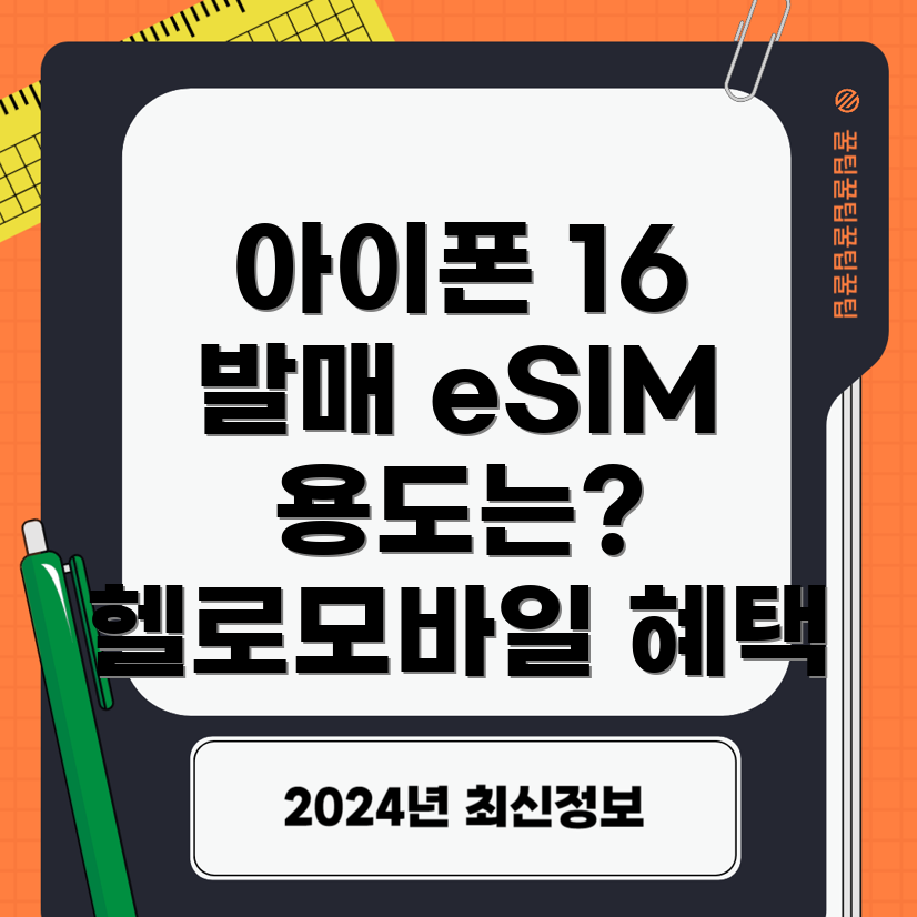 헬로모바일 eSIM 요금제