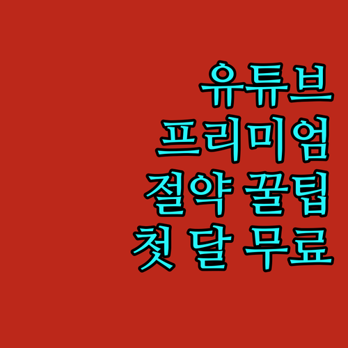 유튜브 프리미엄 절약 꿀팁, 피클플러..