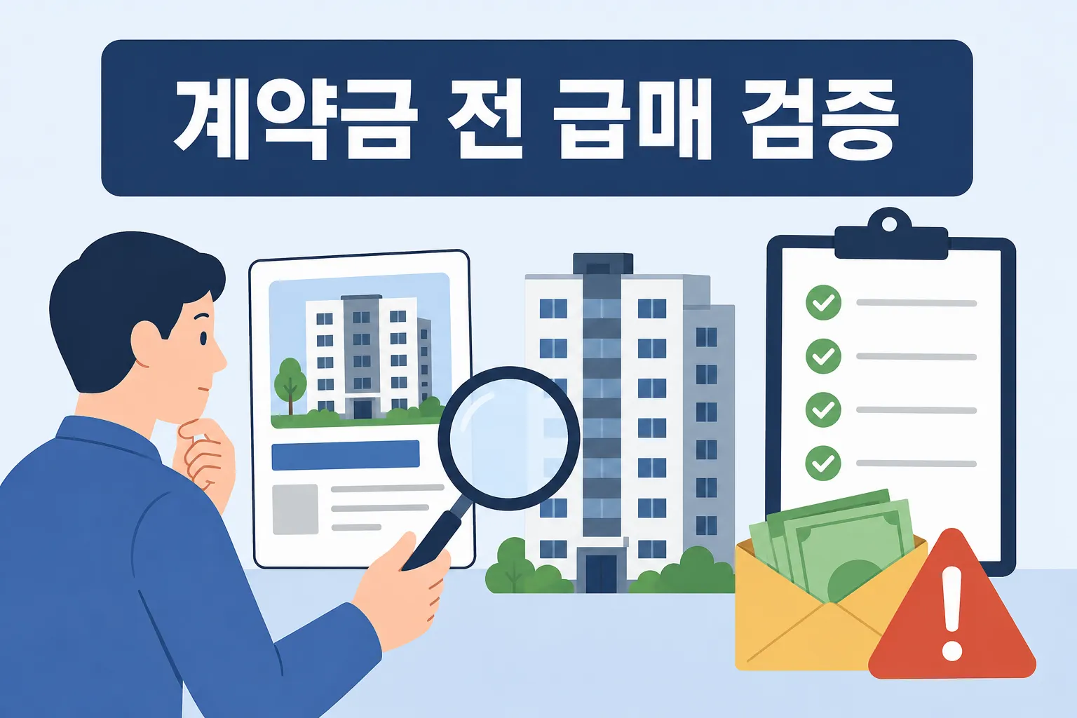 급매물 카페에서 진짜 급매 찾는 법을 이해하기 위해 계약금 전 매물 정보와 서류 확인 흐름을 함께 보여주는 썸네일 이미지