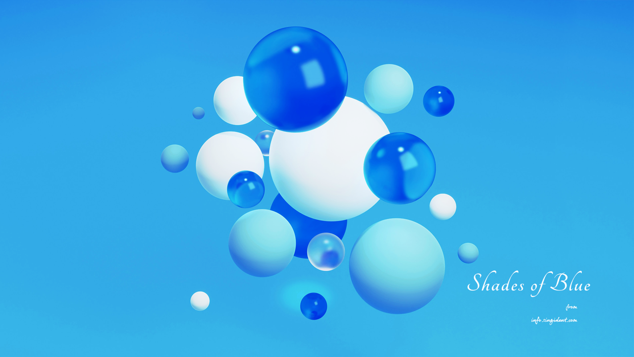 04 중앙에 있는 구 C - Shades of Blue 파란색배경화면