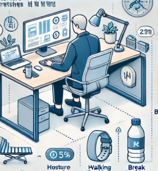 장시간 근무, 업무 중 건강 루틴 구성과 앱 및 도구 활용
