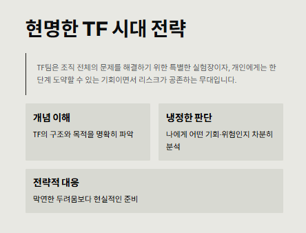 TF팀 (task force)의미