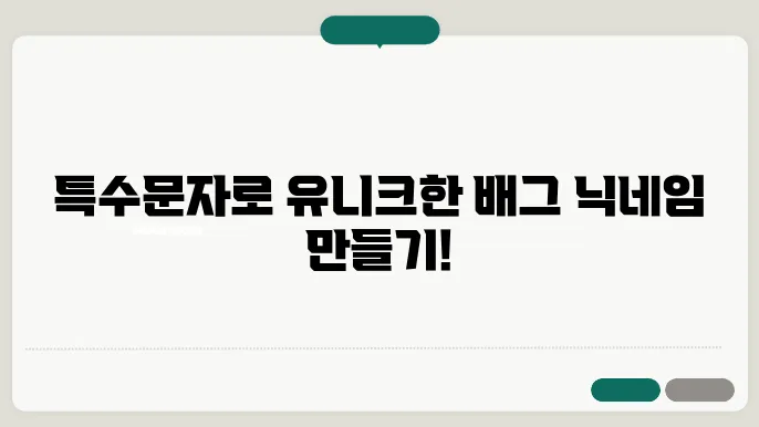 배그 특수문자