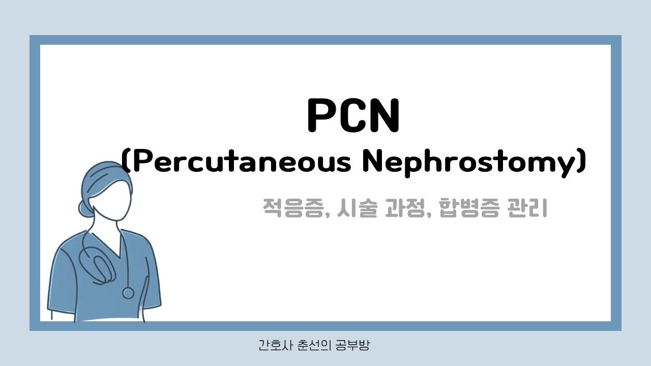 PCN(Percutaneous Nephrostomy)튜브: 적응증, 시술 과정, 합병증 관리