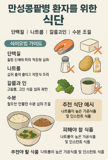 만성콩팥병 환자를 위한 단계별 식단 구성과 식이요법 가이드