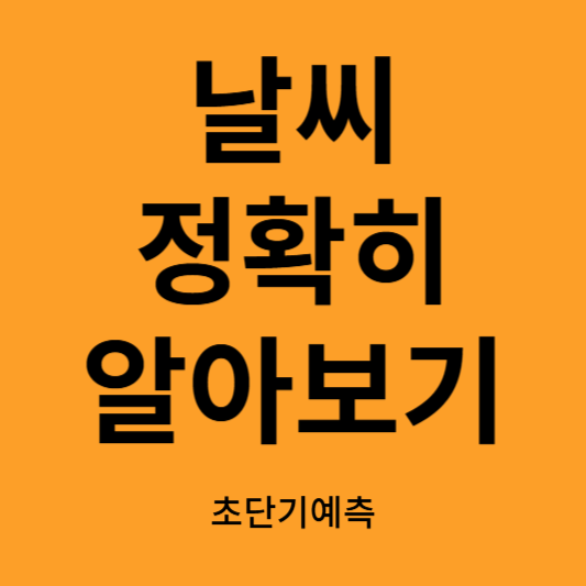 날씨 정확히 알아보기