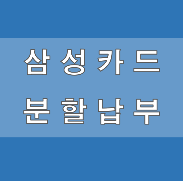 삼성카드 분할납부