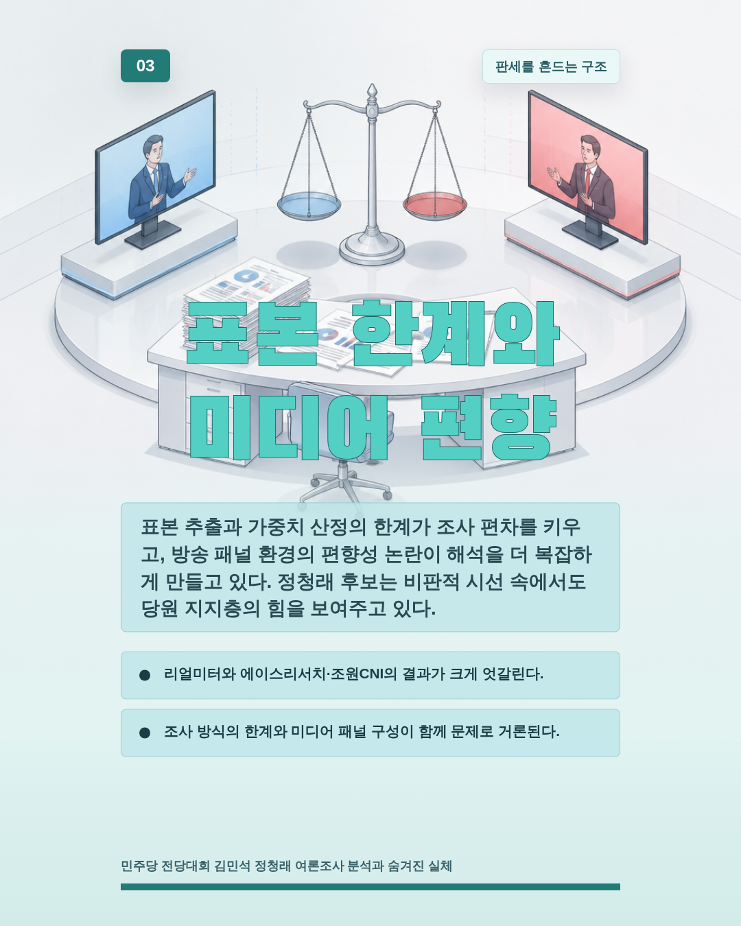 표본 한계와 미디어 편향