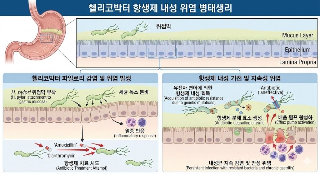 헬리코박터 항생제 내성 위염