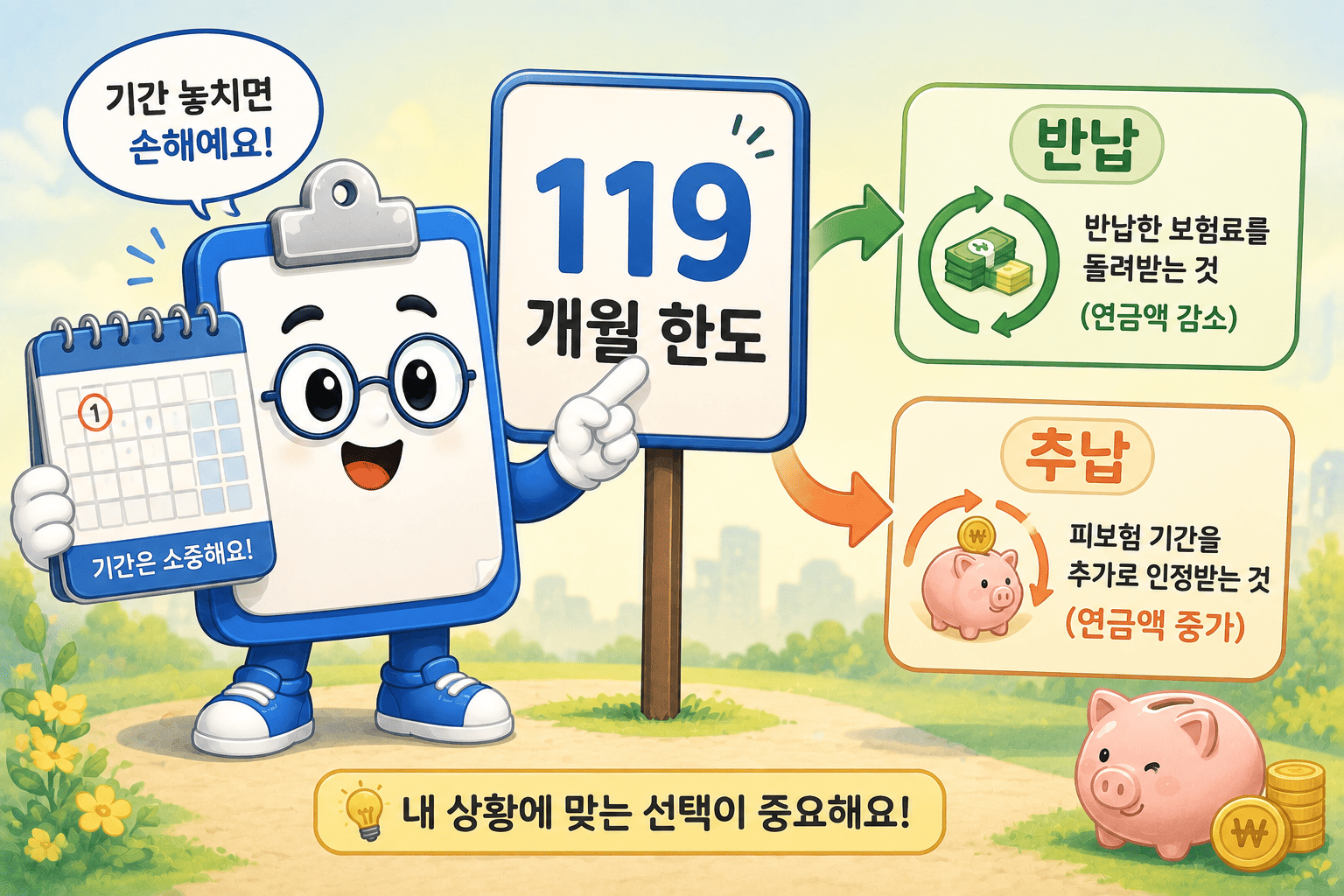 국민연금 추납 서류