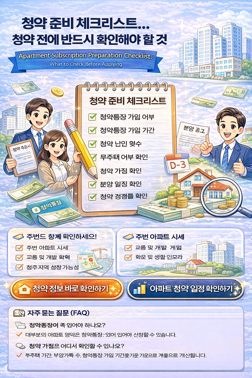 청약 준비 체크리스트…청약 전에 반드시 확인해야 할 것