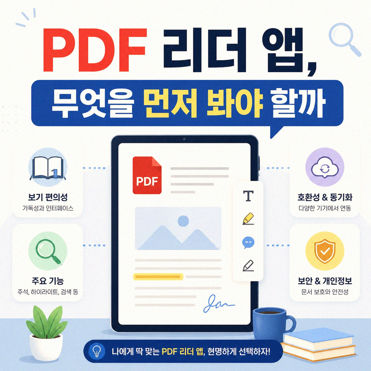 PDF 리더 앱, 내게 맞는 건 뭘까