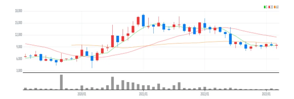 엑시콘 월봉