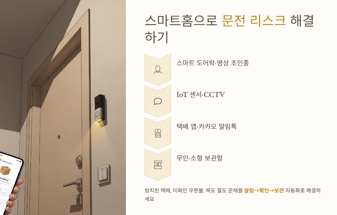 스마트홈으로 문전 리스크 해결
