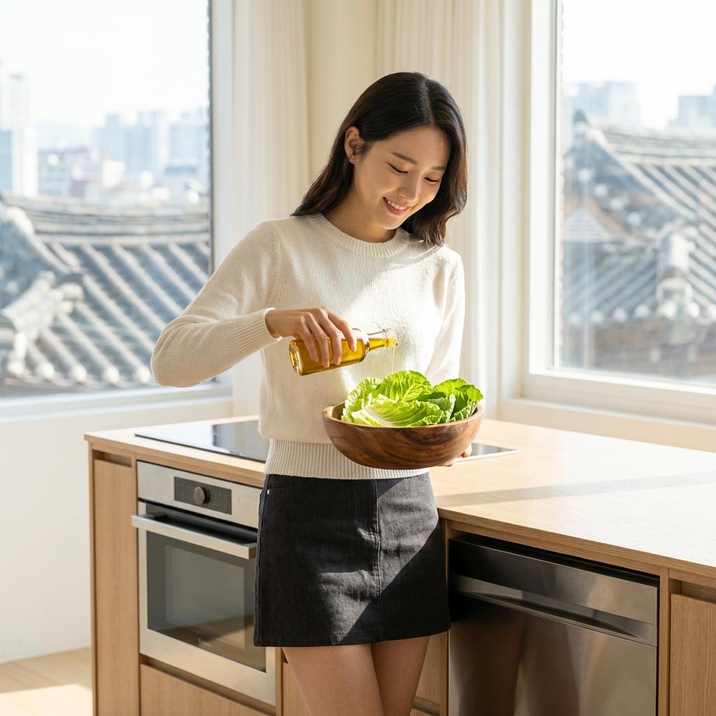 봄동 베타카로틴 흡수율 들기름 활용법