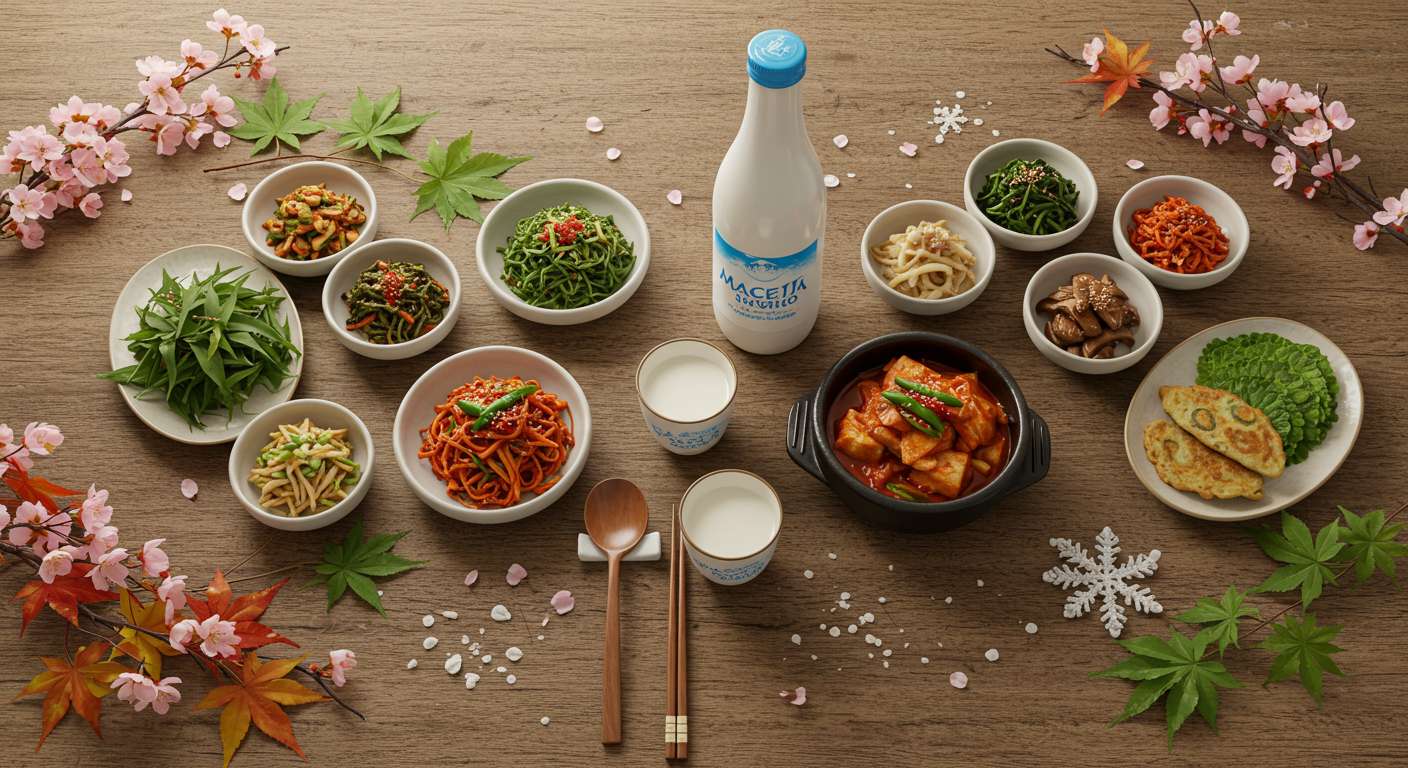 계절 따라 즐기는 막걸리 안주: 봄·여름·가을·겨울, 막걸리에 딱! 안주 추천