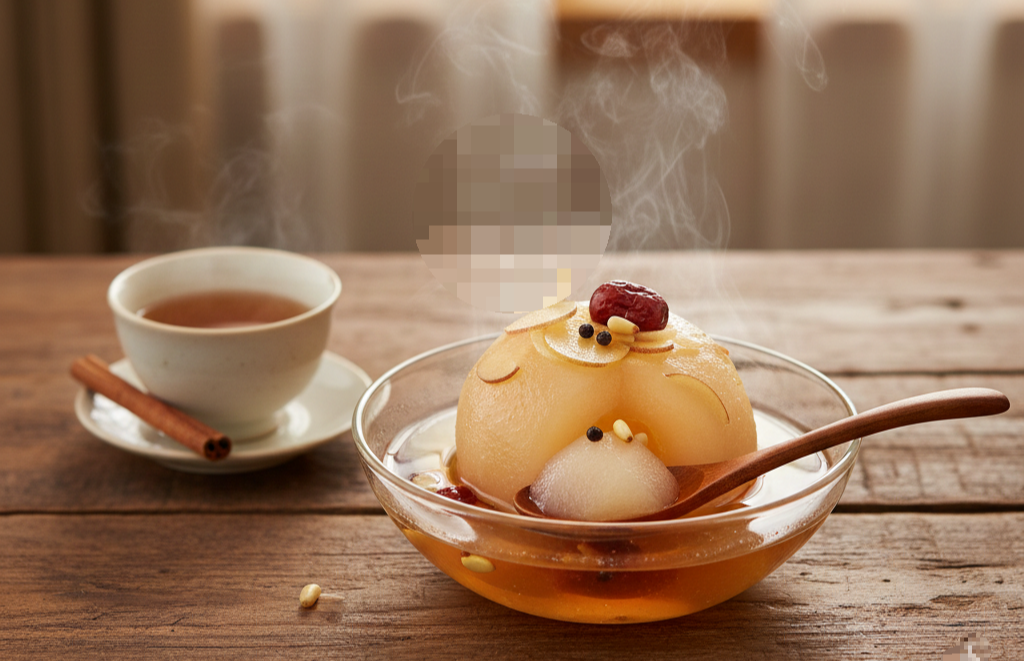 기침과 가래 완화에 좋은 따뜻한 배숙