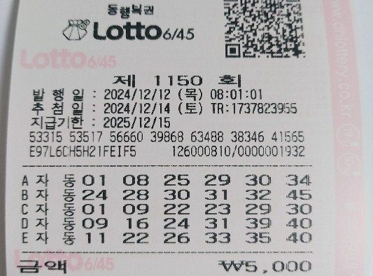 1150회 자동 목요일