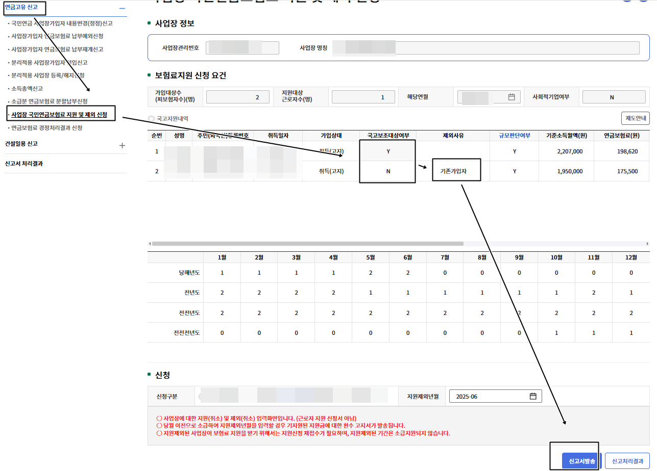 두루누리 지원신청