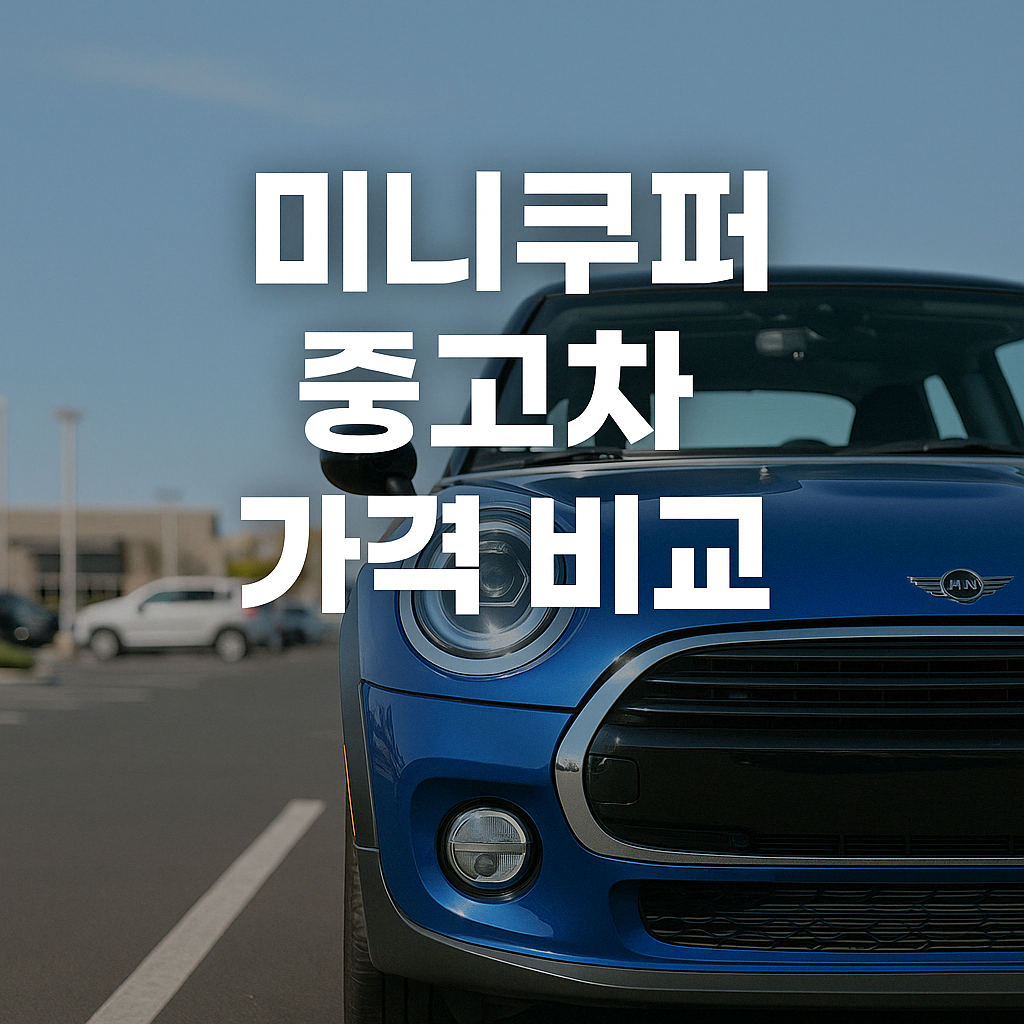 미니쿠퍼 중고차 가격 비교