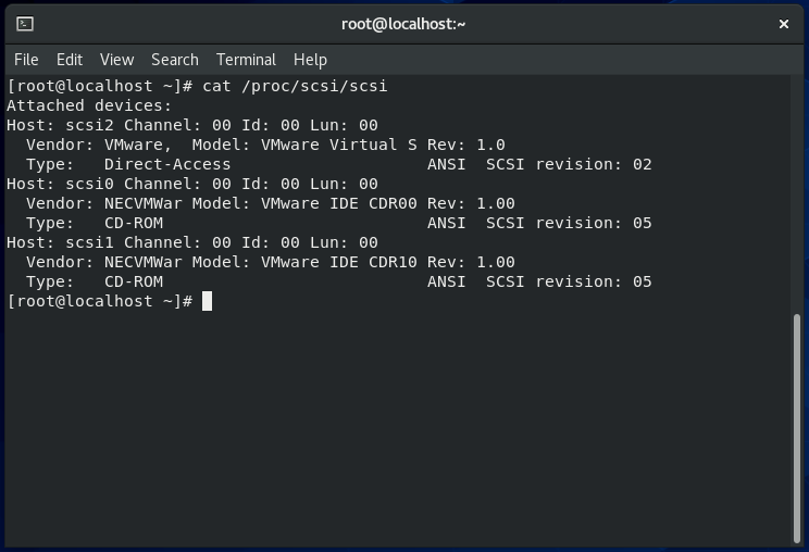 Disk 정보 확인 명령어