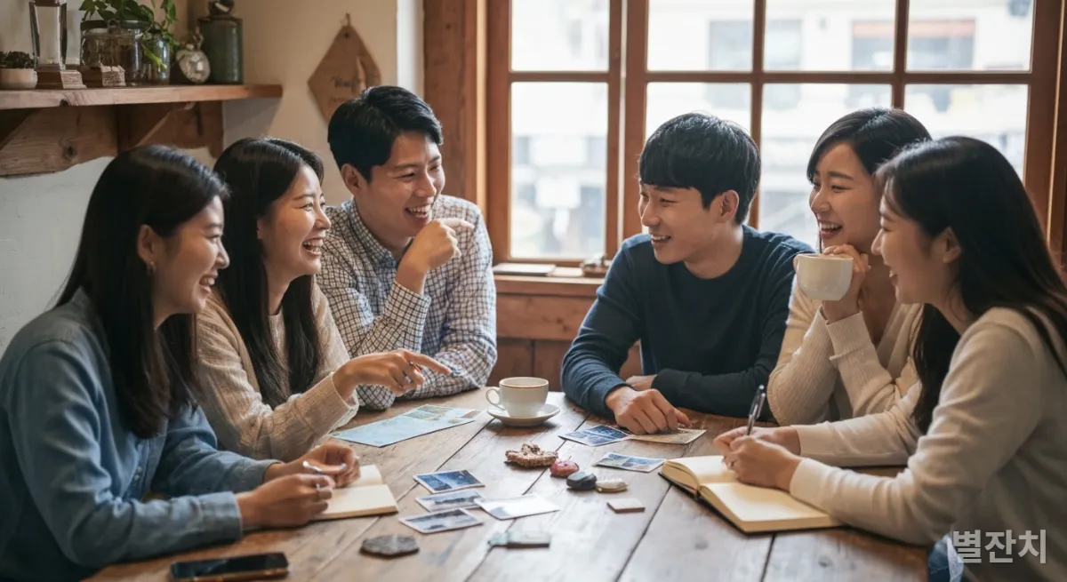 '경험 사치'의 가치를 나누며 대화하는 젊은 한국인들